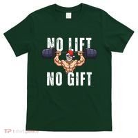 No Lift No Gift Funny Santa Gym T-Shirt thumb 0