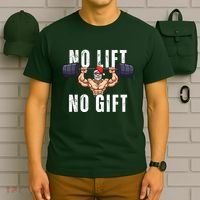 No Lift No Gift Funny Santa Gym T-Shirt thumb 6