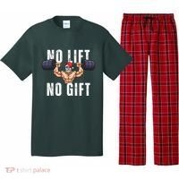 No Lift No Gift Funny Santa Gym Pajama Set thumb 0
