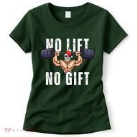 No Lift No Gift Funny Santa Gym Women's T-Shirt thumb 0