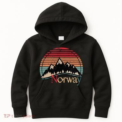 Norway Landscape Norway Kids Hoodie