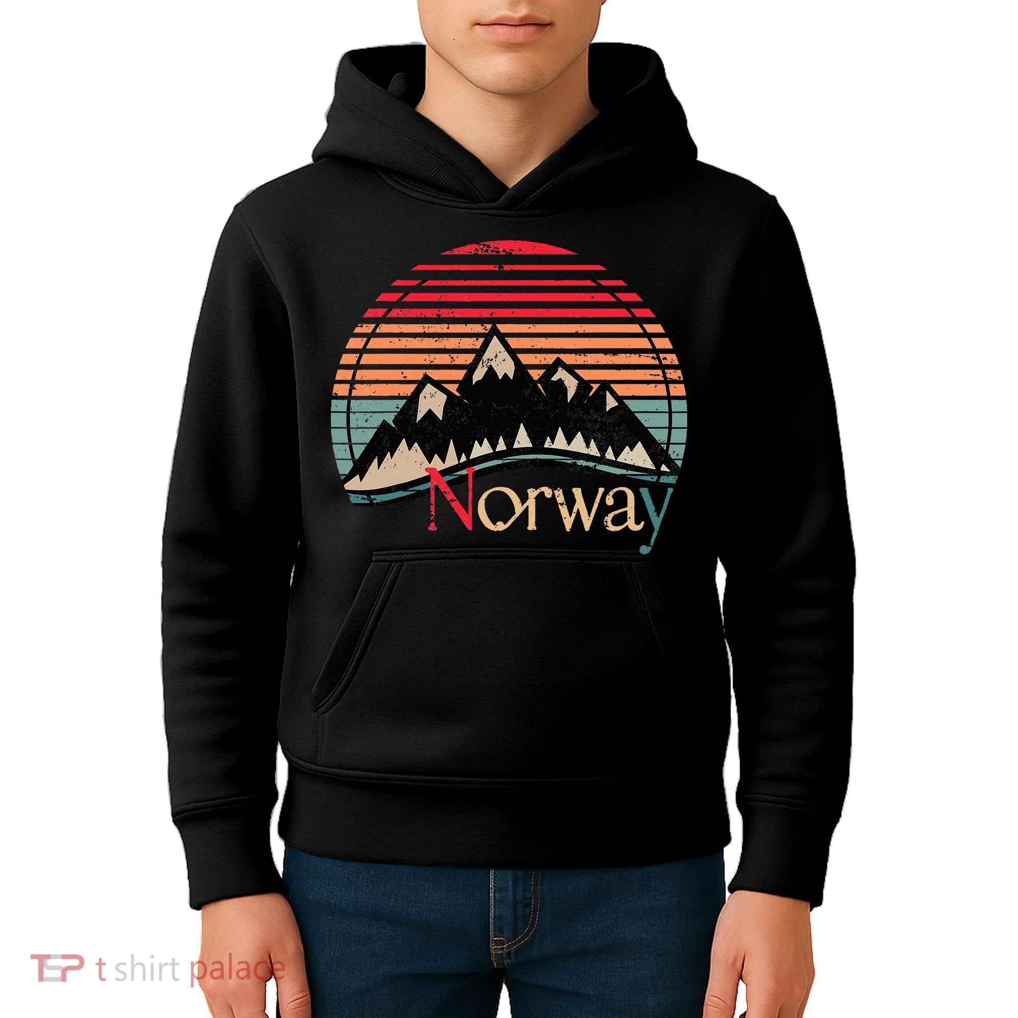 Norway Landscape Norway Kids Hoodie