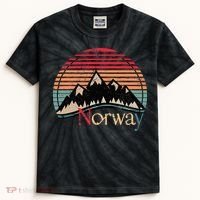 Norway Landscape Norway Kids Tie-Dye T-Shirt thumb 0