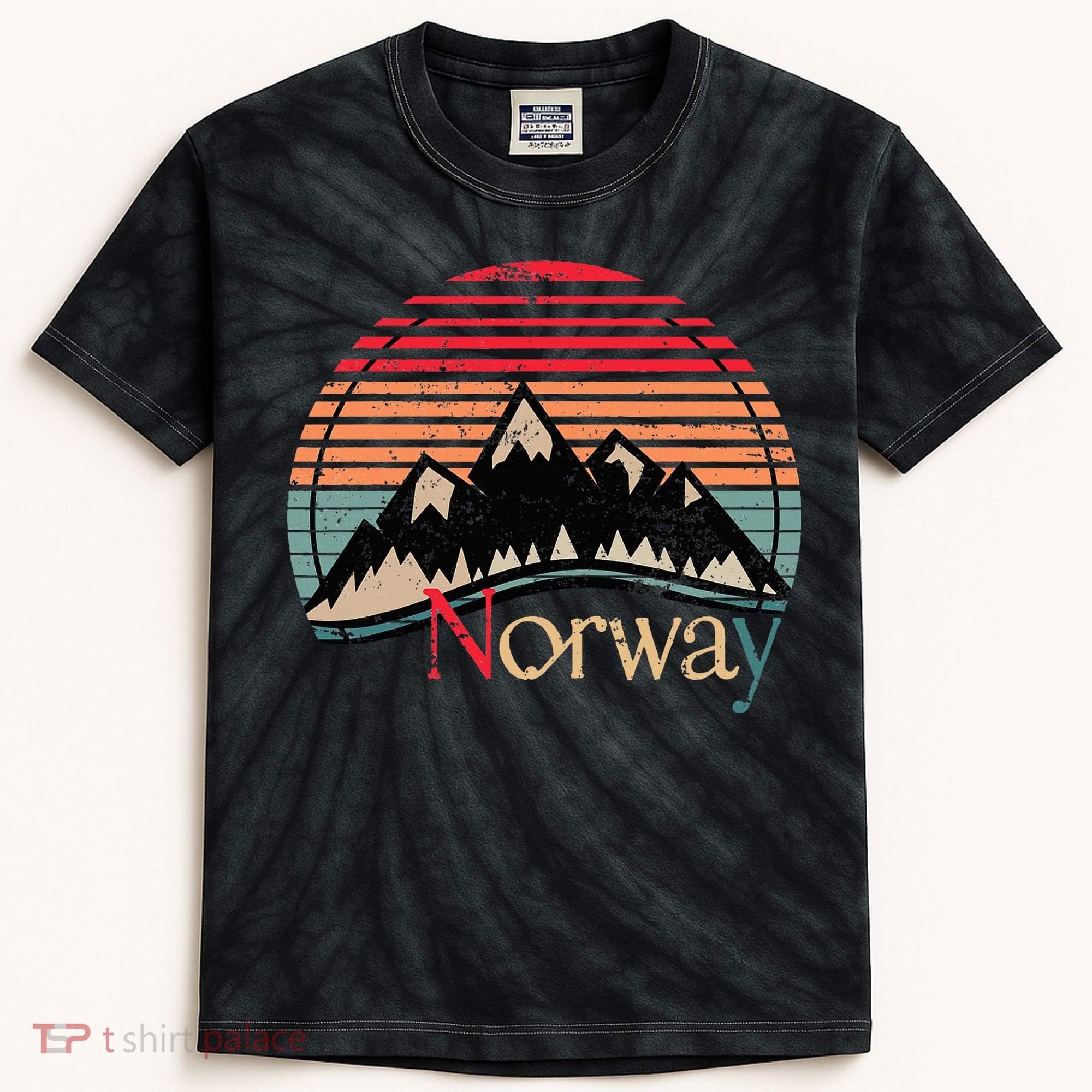 Norway Landscape Norway Kids Tie-Dye T-Shirt