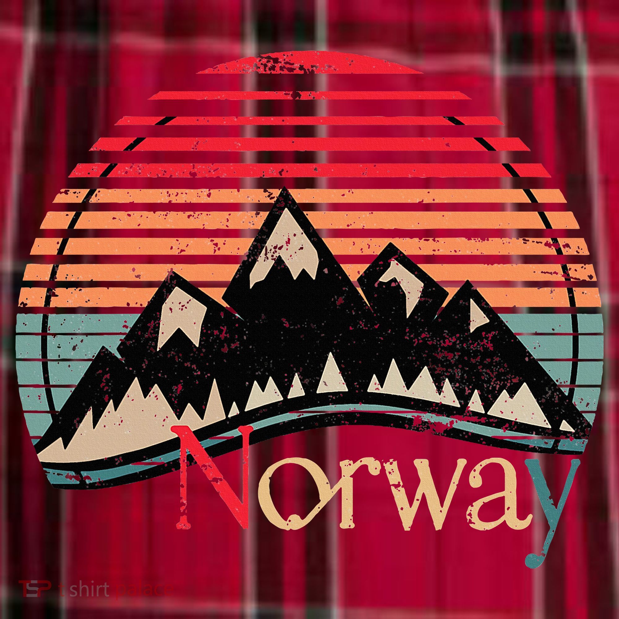 Norway Landscape Norway Men's Flannel Plaid Pajama Pants