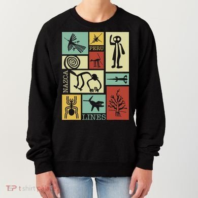 Nazca Lines Peru Geoglyphs Retro Box Artworks Women's Sweatshirt