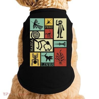 Nazca Lines Peru Geoglyphs Retro Box Artworks Doggie Tank