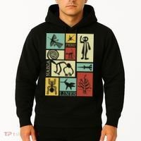 Nazca Lines Peru Geoglyphs Retro Box Artworks Hoodie thumb 2
