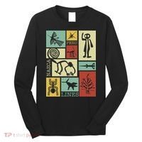 Nazca Lines Peru Geoglyphs Retro Box Artworks Long Sleeve Shirt thumb 0