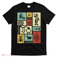 Nazca Lines Peru Geoglyphs Retro Box Artworks T-Shirt thumb 0