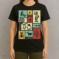 Nazca Lines Peru Geoglyphs Retro Box Artworks T-Shirt thumb 4
