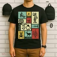 Nazca Lines Peru Geoglyphs Retro Box Artworks T-Shirt thumb 6