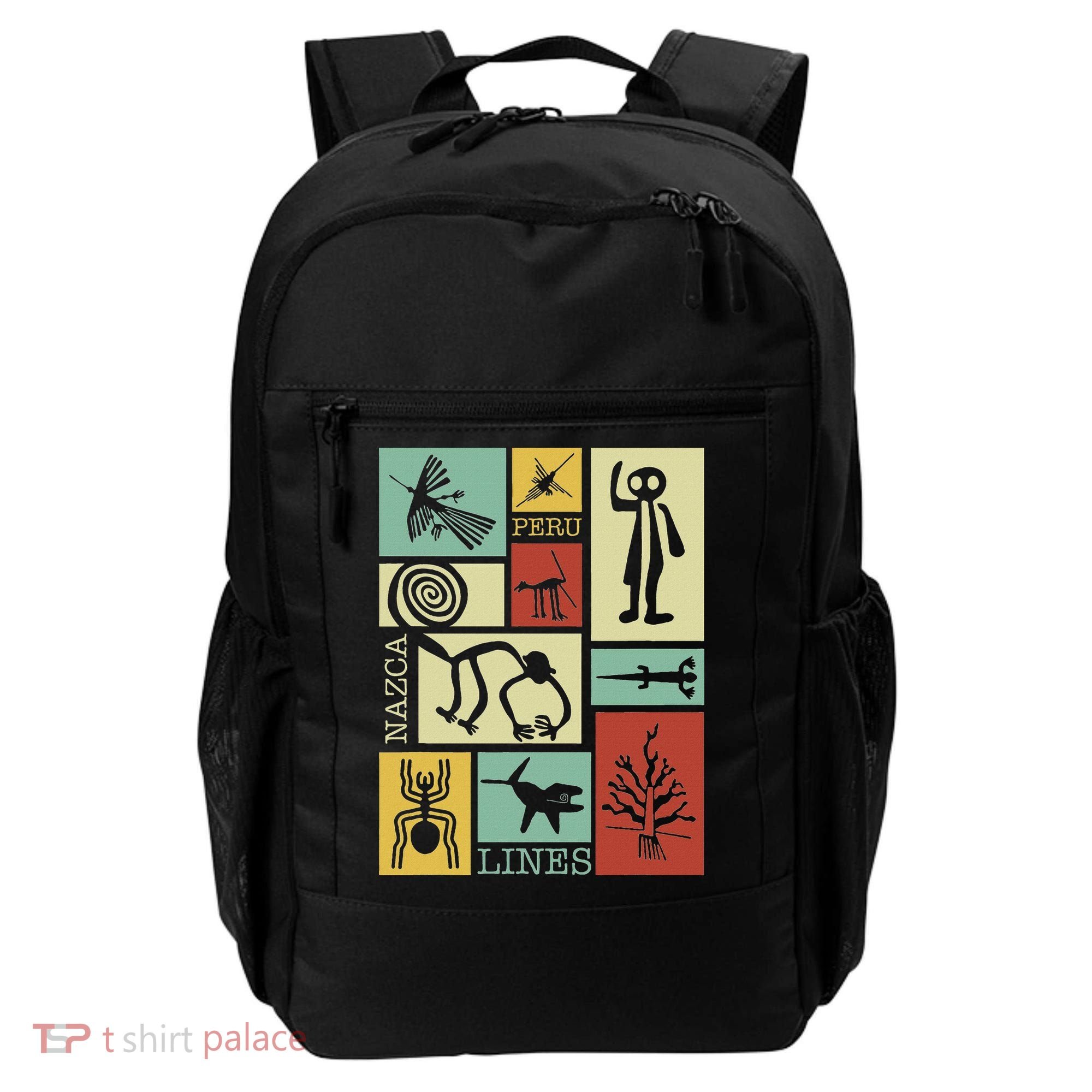 Nazca Lines Peru Geoglyphs Retro Box Artworks Backpack