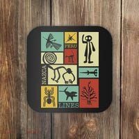 Nazca Lines Peru Geoglyphs Retro Box Artworks Coaster thumb 0