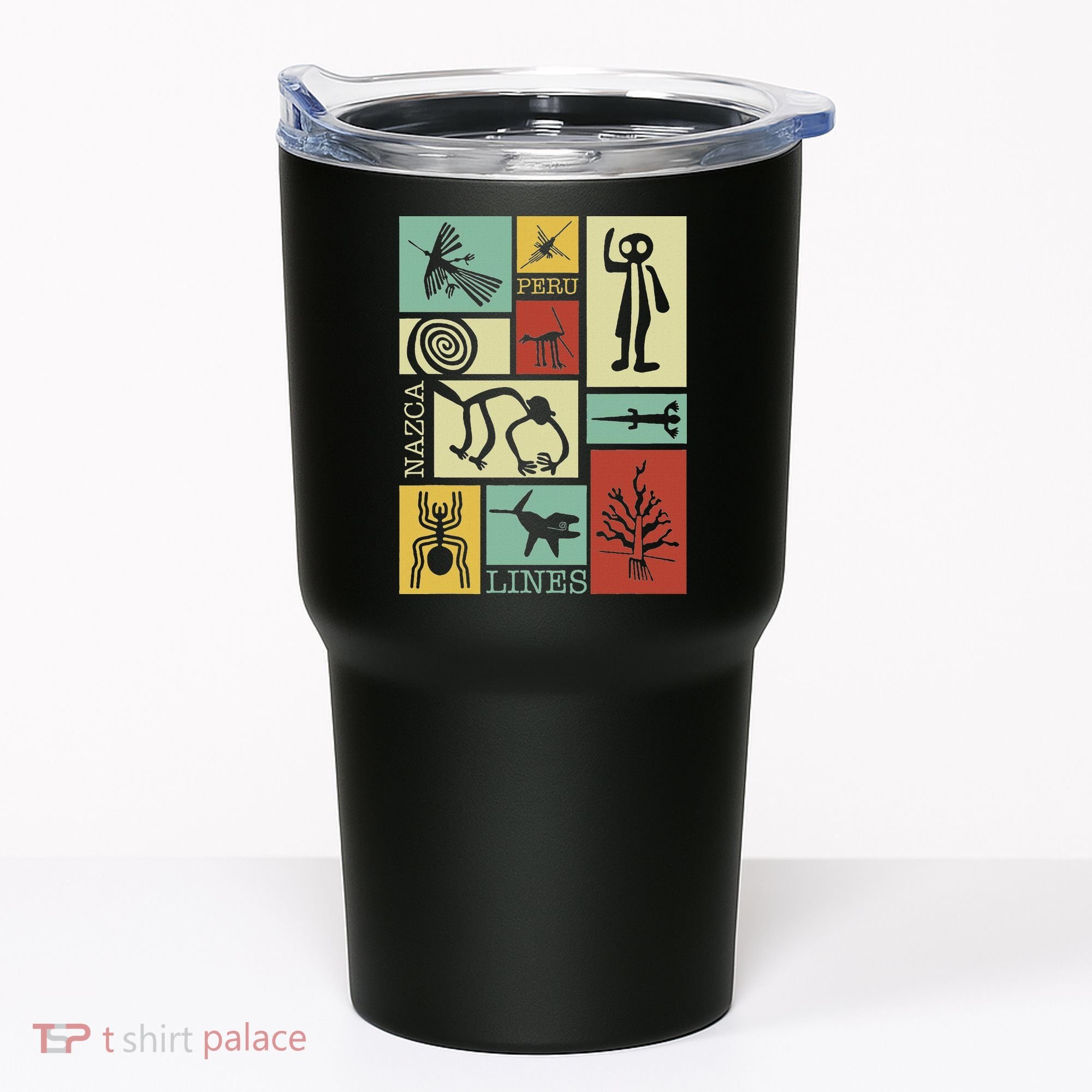 Nazca Lines Peru Geoglyphs Retro Box Artworks Tumbler