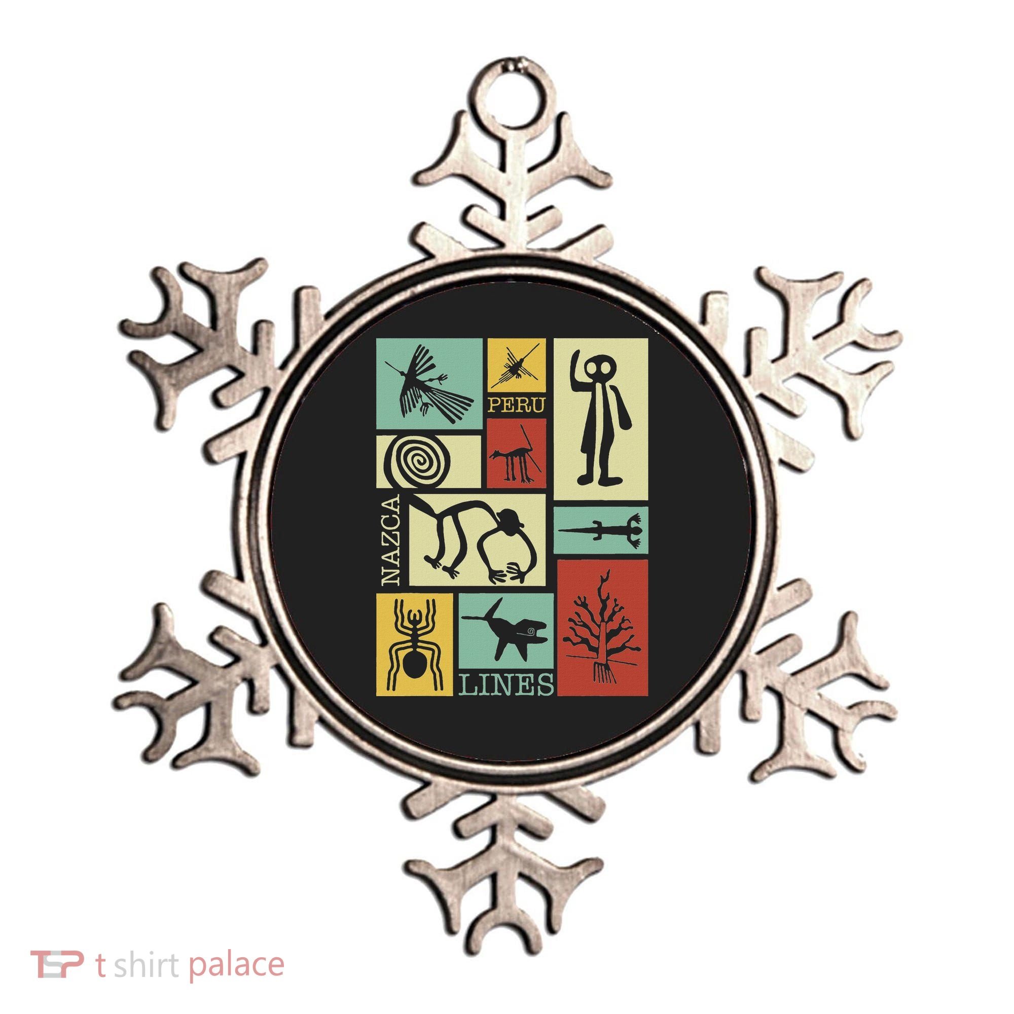 Nazca Lines Peru Geoglyphs Retro Box Artworks Ornament