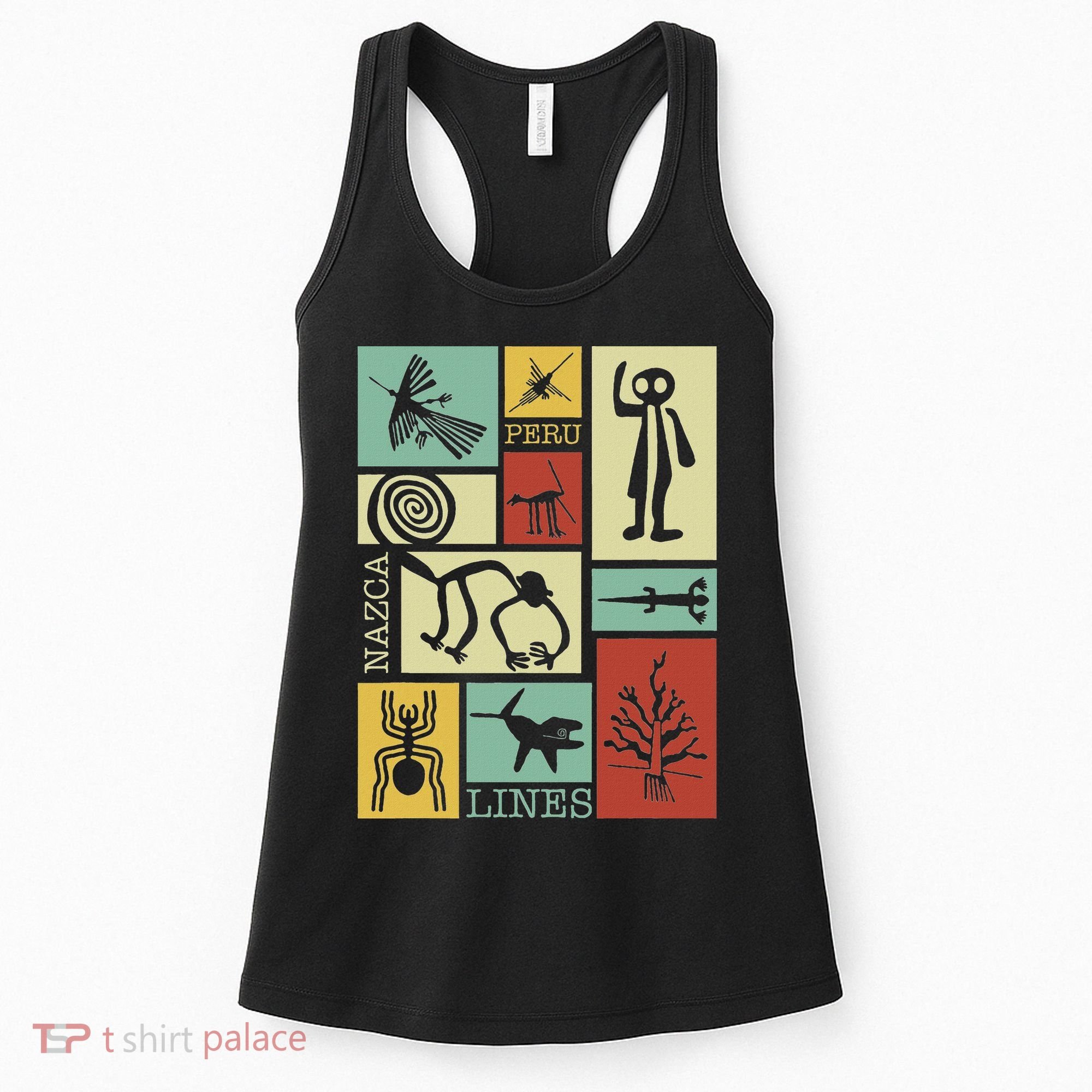 Nazca Lines Peru Geoglyphs Retro Box Artworks Women's Tank Top