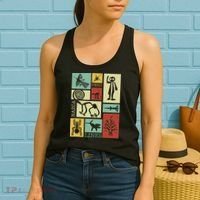 Nazca Lines Peru Geoglyphs Retro Box Artworks Women's Tank Top thumb 2