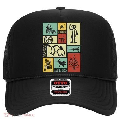 Nazca Lines Peru Geoglyphs Retro Box Artworks Hat