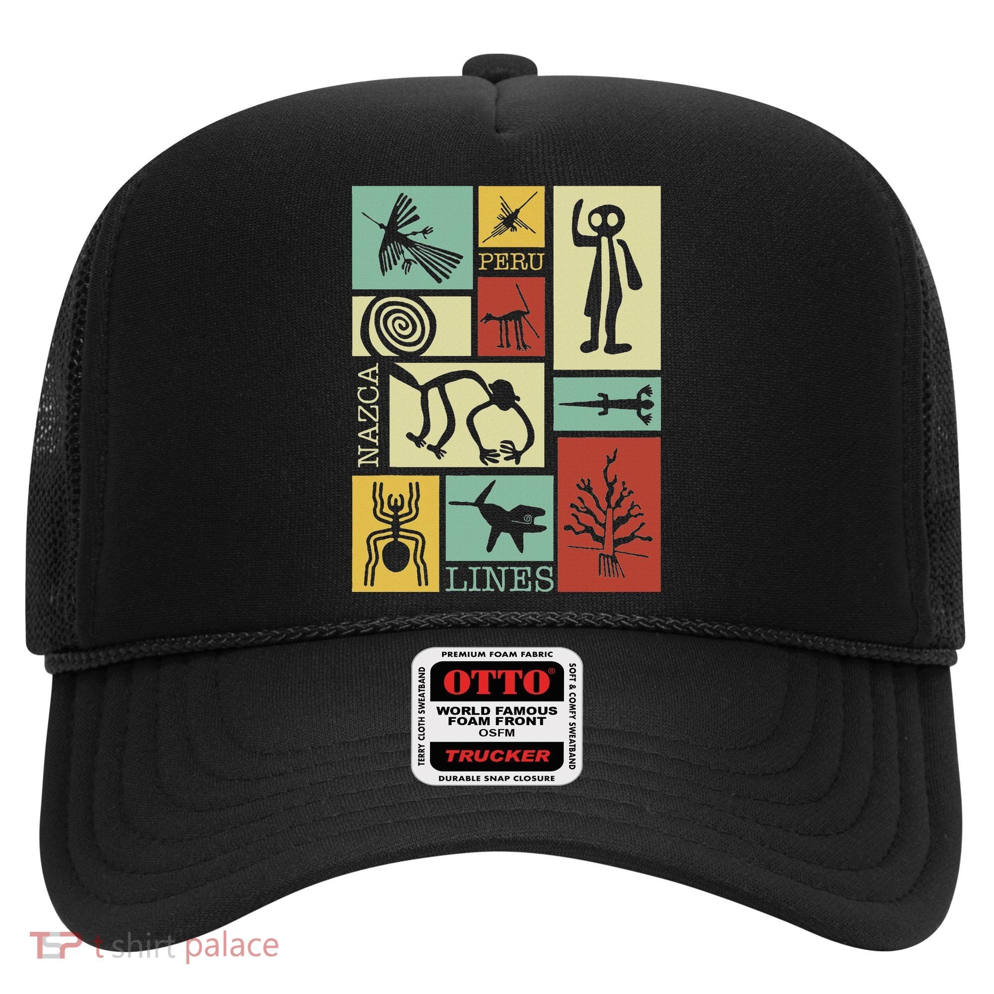 Nazca Lines Peru Geoglyphs Retro Box Artworks Hat