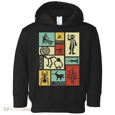 Nazca Lines Peru Geoglyphs Retro Box Artworks Toddler Hoodie