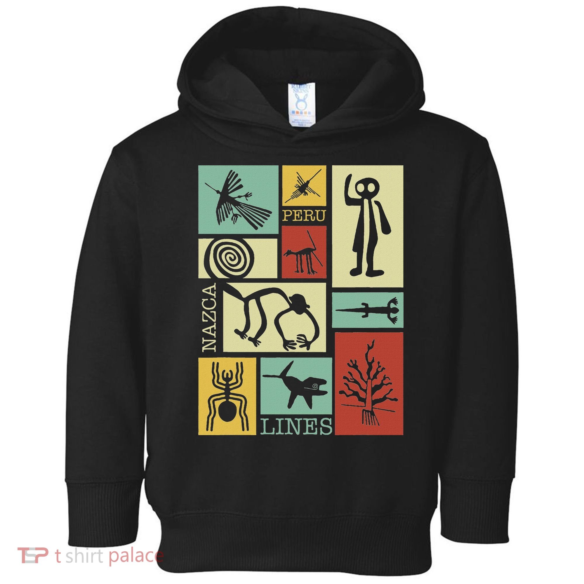 Nazca Lines Peru Geoglyphs Retro Box Artworks Toddler Hoodie