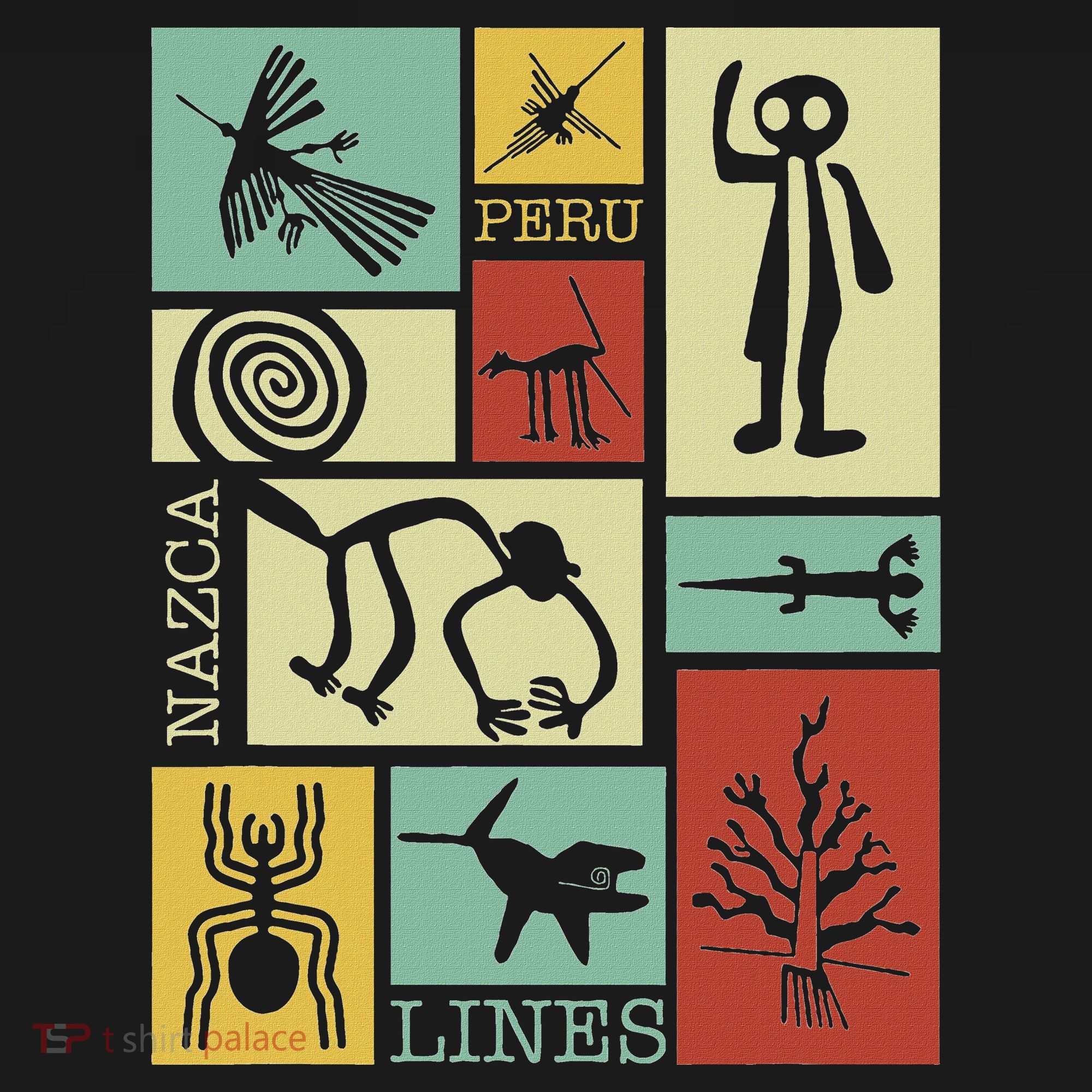 Nazca Lines Peru Geoglyphs Retro Box Artworks Toddler Hoodie