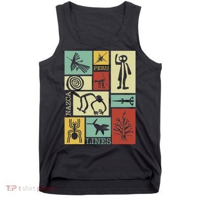 Nazca Lines Peru Geoglyphs Retro Box Artworks Tank Top