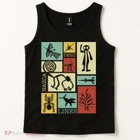 Nazca Lines Peru Geoglyphs Retro Box Artworks Tank Top thumb 2