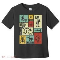 Nazca Lines Peru Geoglyphs Retro Box Artworks Toddler T-Shirt thumb 0