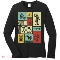 Nazca Lines Peru Geoglyphs Retro Box Artworks Women's Long Sleeve Shirt thumb 0