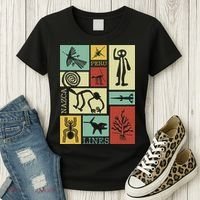 Nazca Lines Peru Geoglyphs Retro Box Artworks Women's T-Shirt thumb 3