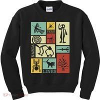 Nazca Lines Peru Geoglyphs Retro Box Artworks Kids Sweatshirt thumb 0