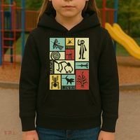 Nazca Lines Peru Geoglyphs Retro Box Artworks Kids Hoodie thumb 3
