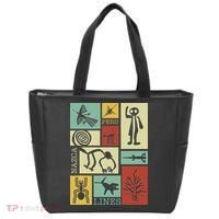 Nazca Lines Peru Geoglyphs Retro Box Artworks Tote Bag thumb 0