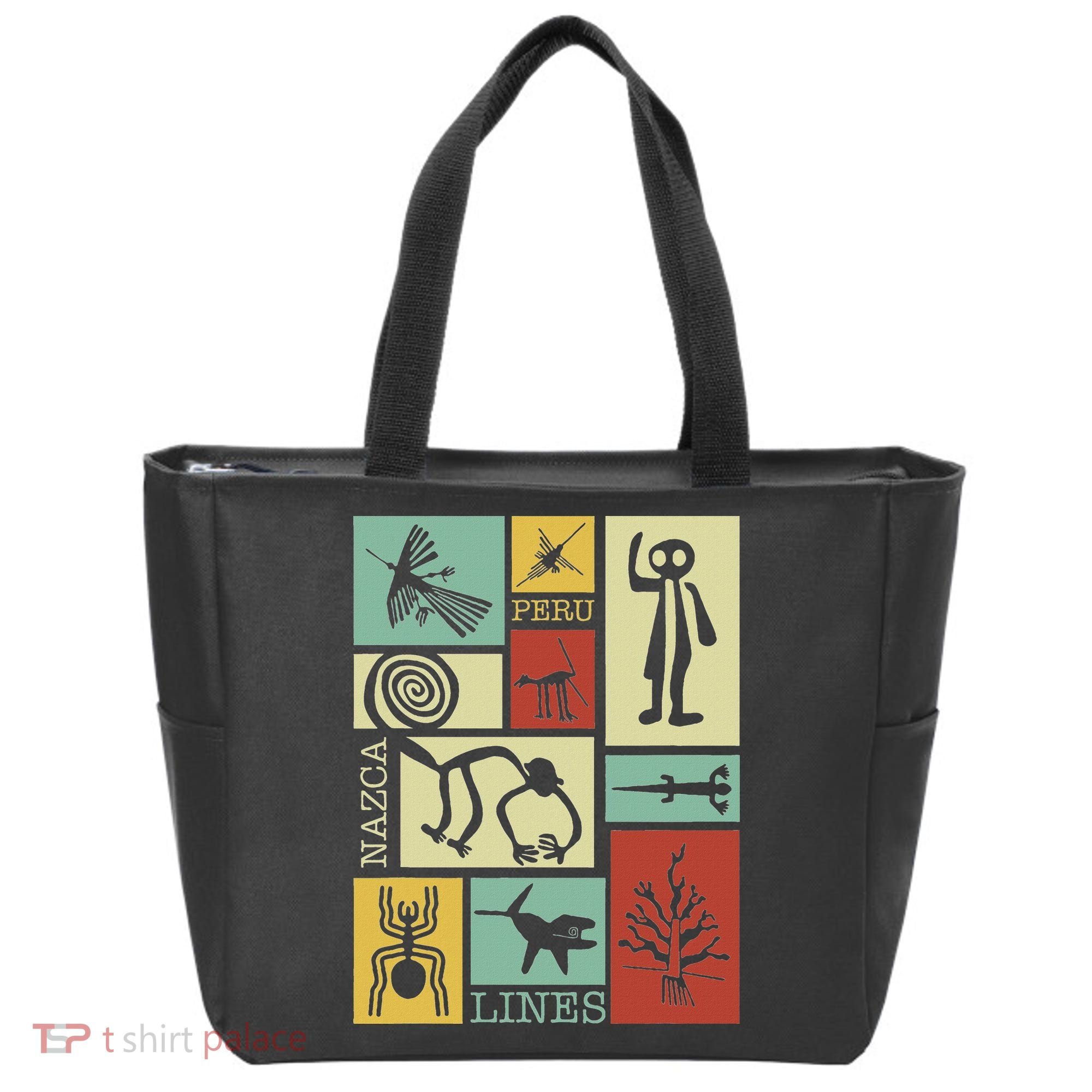 Nazca Lines Peru Geoglyphs Retro Box Artworks Tote Bag