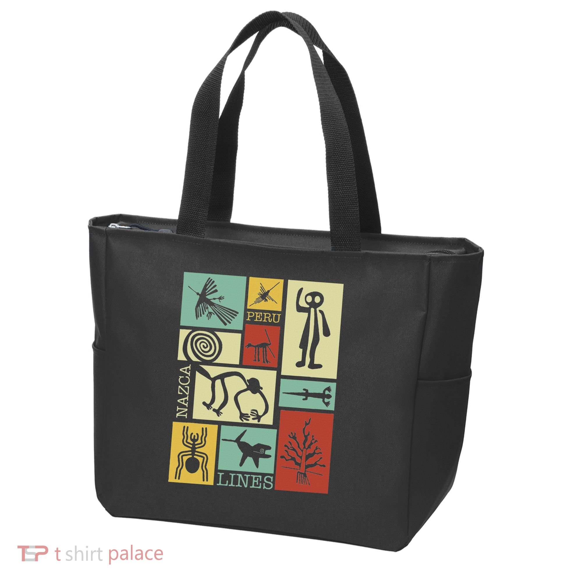 Nazca Lines Peru Geoglyphs Retro Box Artworks Tote Bag
