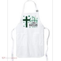 Not Lucky Simply Blessed St Patrick's Day Christianity Apron thumb 0