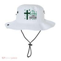 Not Lucky Simply Blessed St Patrick's Day Christianity Bucket Hat thumb 0
