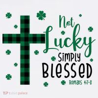 Not Lucky Simply Blessed St Patrick's Day Christianity Women's Hoodie thumb 2