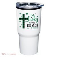 Not Lucky Simply Blessed St Patrick's Day Christianity Tumbler thumb 0
