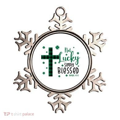 Not Lucky Simply Blessed St Patrick's Day Christianity Ornament