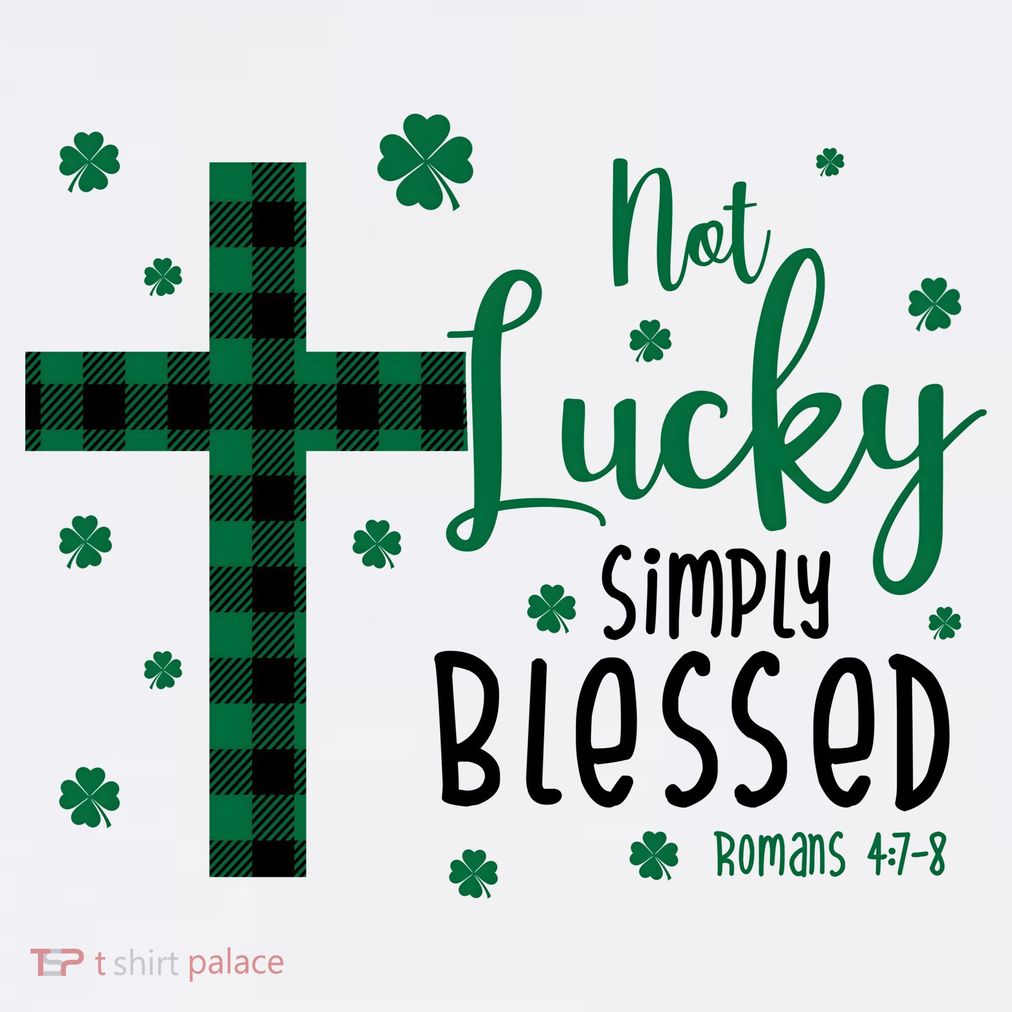 Not Lucky Simply Blessed St Patrick's Day Christianity Kids Sweatshirt
