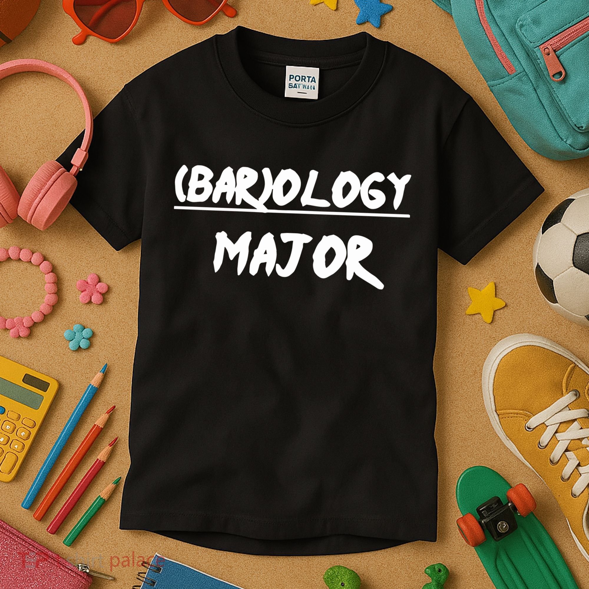 No Life Shaq Wearing (Bar)Ology Major Kids T-Shirt