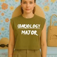 No Life Shaq Wearing (Bar)Ology Major Garment-Dyed Women's Muscle Tee thumb 4