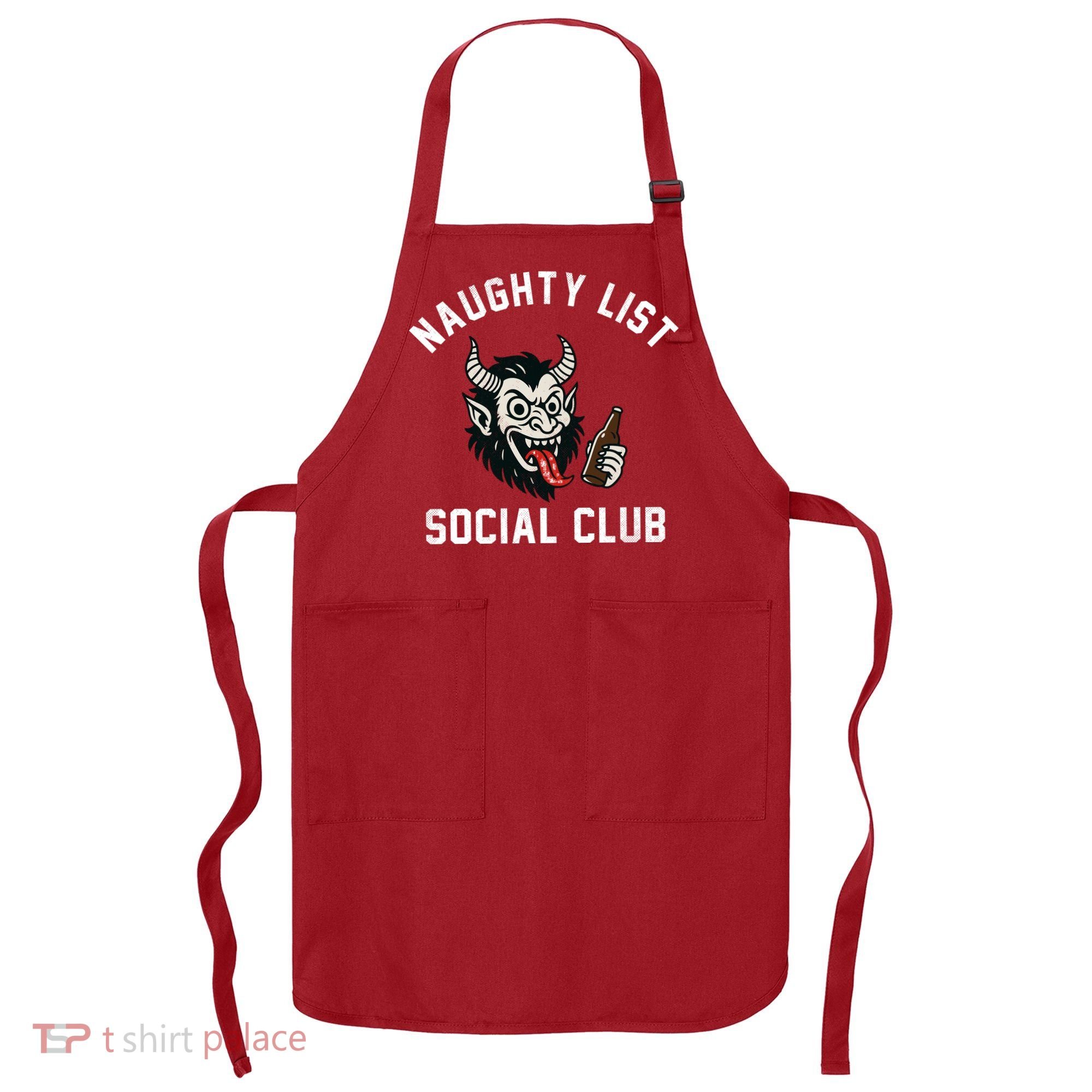 Naughty List Social Club Apron