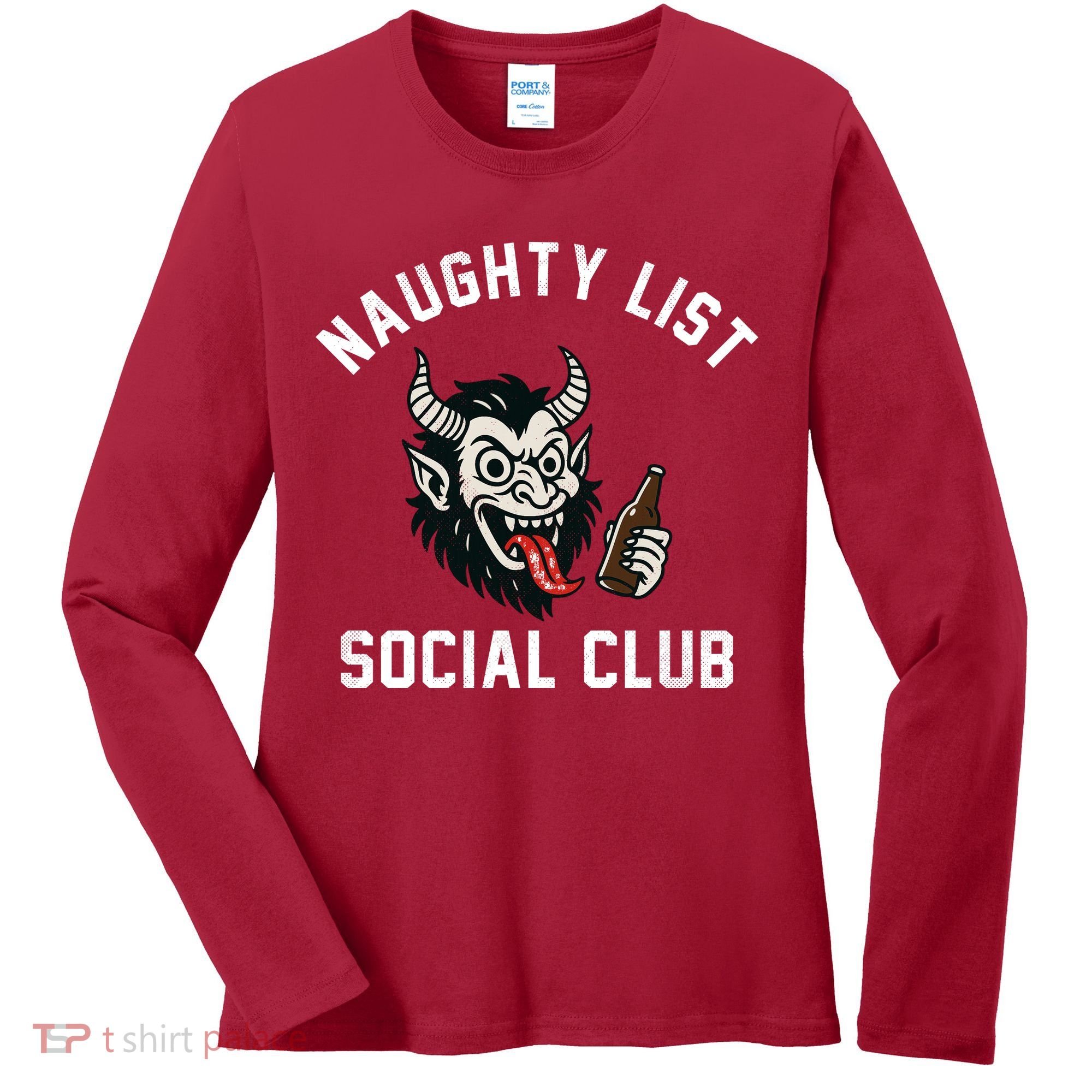 Naughty List Social Club Women's Long Sleeve Shirt