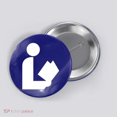 National Library Symbol Button
