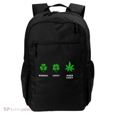 Normal Lucky Super Lucky Shamrock Weed Leaf St. Patricks Day Backpack