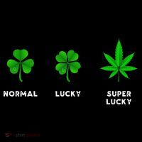 Normal Lucky Super Lucky Shamrock Weed Leaf St. Patricks Day Women's Hoodie thumb 2